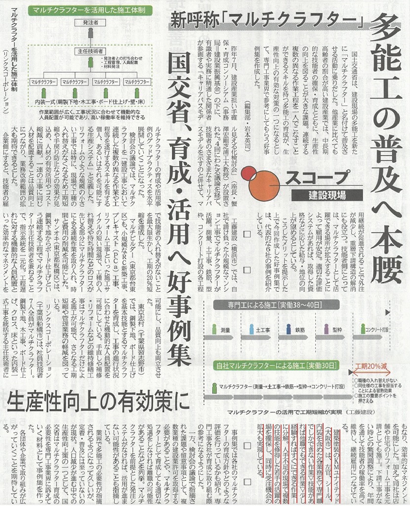 日刊建設工業新聞 2017年(平成29年)4月6日